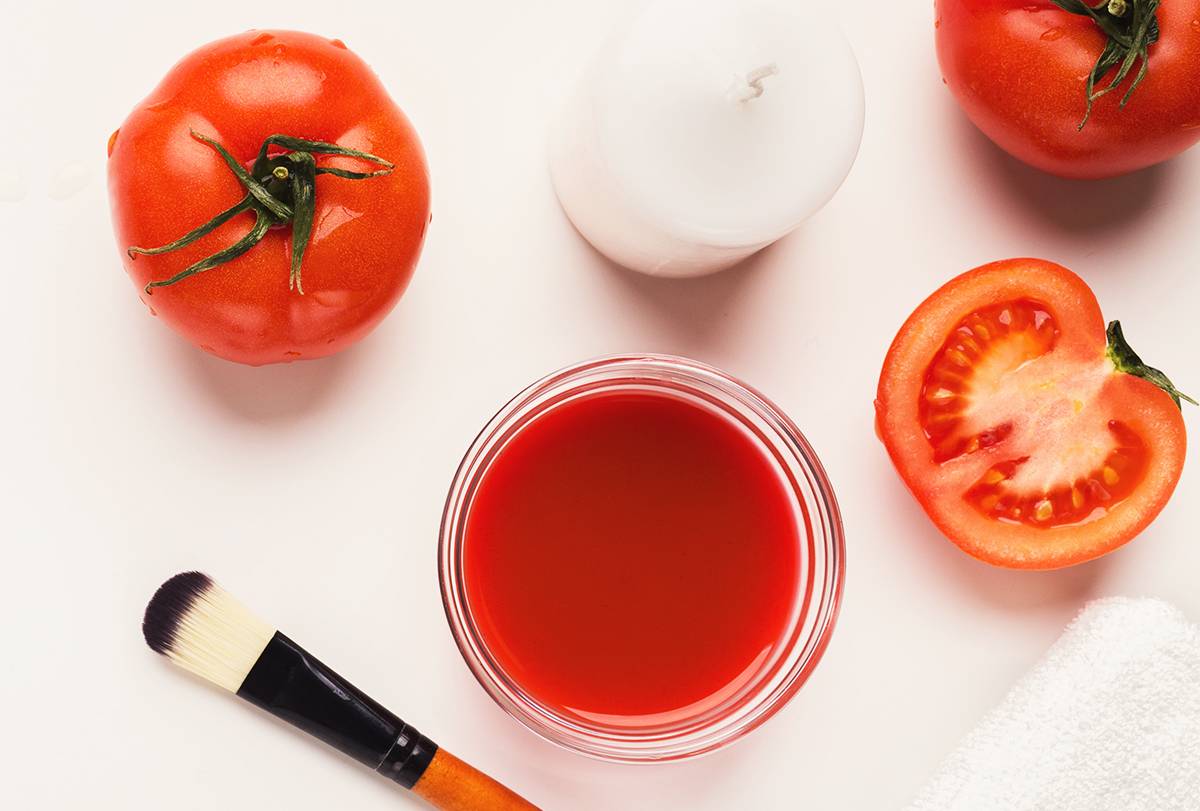 خواص گوجه فرنگی برای پوست 
