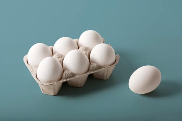 مقدار پروتئین در یک عدد تخم مرغ